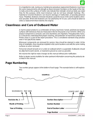 2000 Mercury Optimax 115, 135, 150, 175 outboard motor service manual Preview image 3