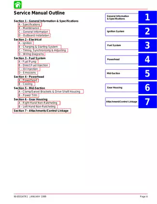 Mercury Mariner 135/150 Optimax Service Manual - Detailed Maintenance & Repair Guide Preview image 4