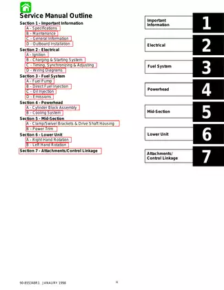 Mercury Optimax 200 hp, 225 hp outboard engine motor service manual Preview image 4