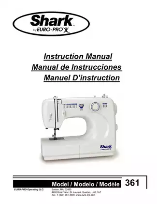 EURO-PRO Sewing Machine Instruction Manual - Model EURO-PROX (Comprehensive Guide for All Skill Levels)