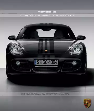 2005-2008 Porsche Cayman S (two-seater roadster) shop manual