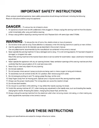 Kenmore Sewing Machine Owner's Manual - Comprehensive Guide for Model 385 Preview image 2