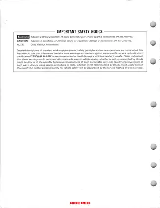 Honda Four Trax Service Manual - Comprehensive Vehicle Guide Preview image 2