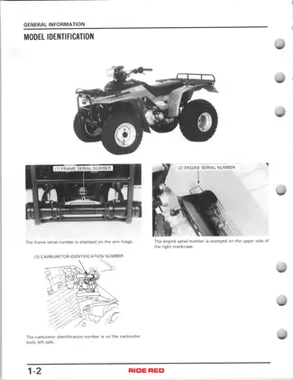 Honda Four Trax Service Manual - Comprehensive Vehicle Guide Preview image 5