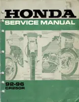 1992–1996 Honda CR250R OEM Service Manual (P/N 61CM000) – preview page 1