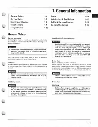 1992-1996 Honda CR250R, CR250 service manual Preview image 5