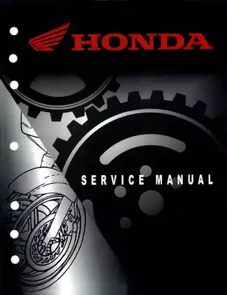 2003-2007 Honda VTX1300S service manual