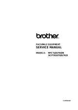 Brother MFC-7420/7820N & DCP-7010/7020/7025 Service Manual 2004 (P/NSM-FAX036) – preview page 1