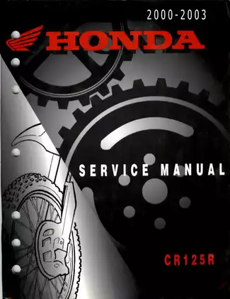 2000-2003 Honda CR125R, CR125 repair and service manual Preview image 1
