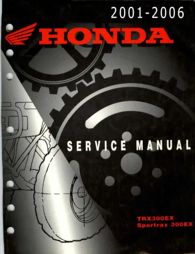 Preview: Honda TRX300EX Sportrax 300EX 2001–2006 ATV Factory Service Manual (P/N C4085-91017)