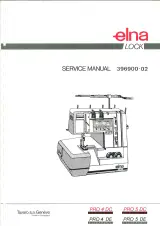1991–1993 Elna Lock PRO 4 DC/DE & PRO 5 DC/DE Overlock Sewing Machine Service Manual (P/N 396900-02) – preview page 1
