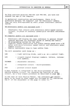 Elna Lock PRO DC Series Service Manual - Comprehensive Repair Guide Preview image 5