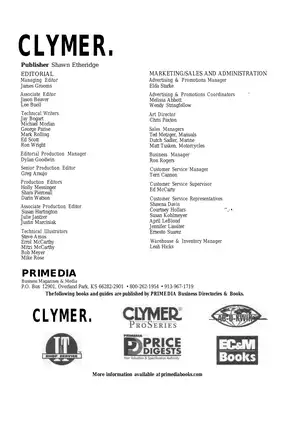 Yamaha XV535-1100 Virago Service Manual (1981-2003) Preview image 5