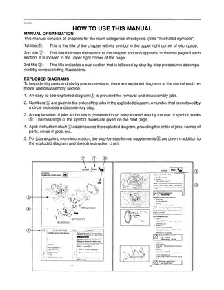 Yamaha XVS1100L/XVS1100LC Motorcycle Service Manual (1999 Edition) Preview image 4