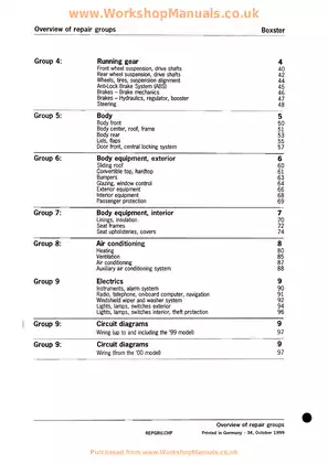 1999-2000 Porsche 911 Carrera 996 technical manual Preview image 5