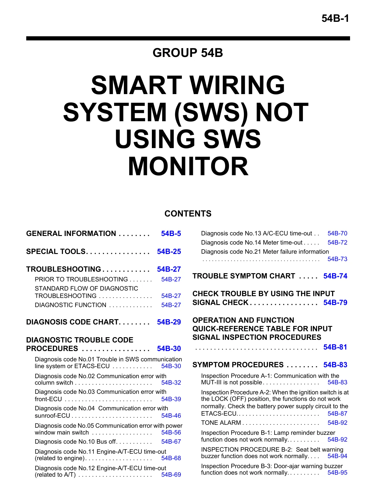 2003-2011 Mitsubishi Grandis repair manual