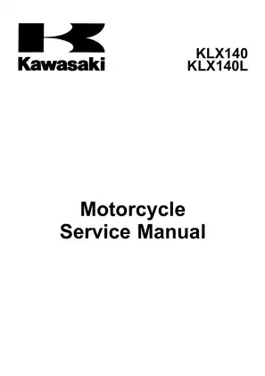 Kawasaki KLX140L Motorcycle Service Manual | Comprehensive Guide for Maintenance & Repair Preview image 3