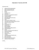 Dodge Dakota 4x2 & 4x4 Factory Service & Repair Manual OEM, 1987–1996 - (P/N 81-370-5110) – preview page 2