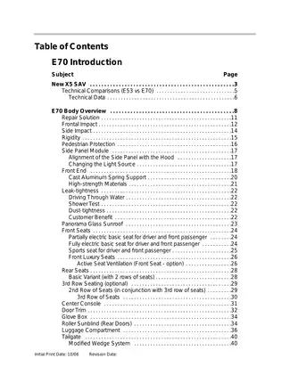 2007-2011 BMW X5 E70 shop service manual Preview image 1