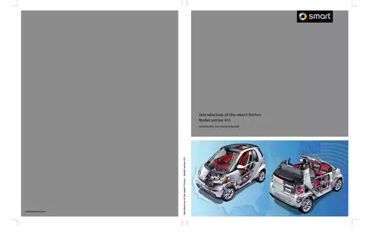 2008 Smart Fortwo 451 technical service manual Preview image 1