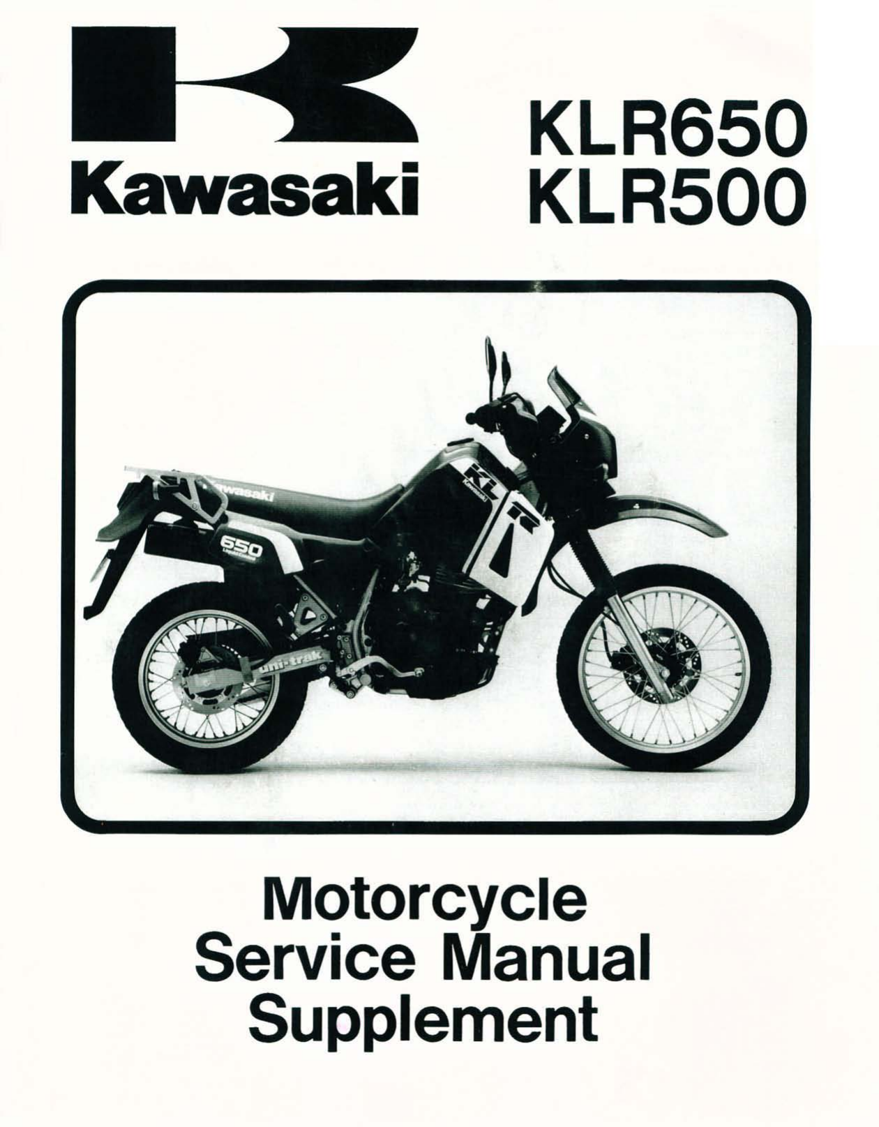 1987-2007 Kawasaki KLR 500, KLR 650 service manual Preview image 6
