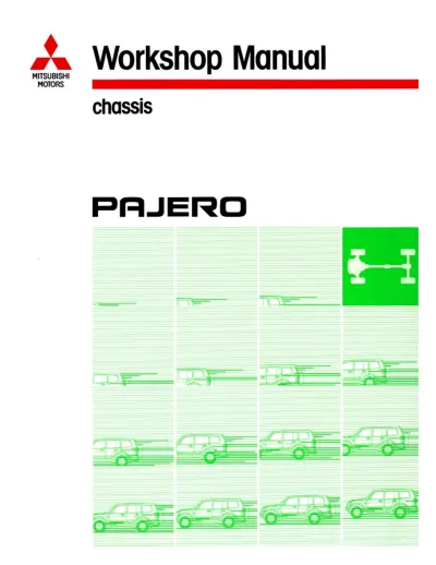 2001 Mitsubishi Pajero GLS, XLS, Limited, Exceed Workshop Manual (P/N PWJE0001) – preview page 1