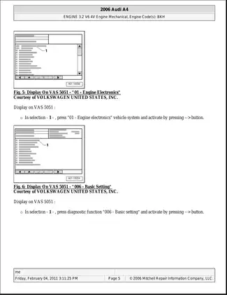 2008-2009 Audi A4 repair manual Preview image 5