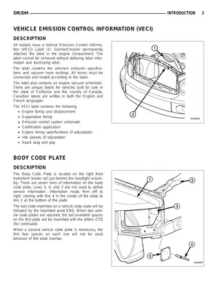 2005 Dodge RAM 1500, 2500, 3500 repair manual Preview image 4