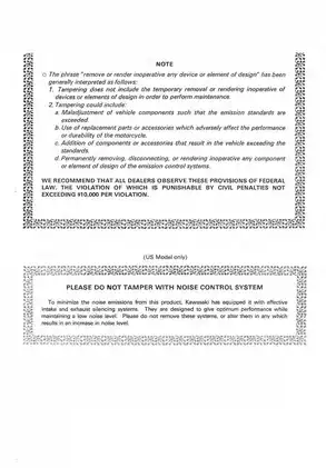 Kawasaki Prairie 400 4x4 ATV Service Manual Preview image 5