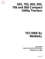 1986–1996 John Deere 655, 755, 855, 955, 756, 856 Service Manual (P/N TM1360) – preview page 1