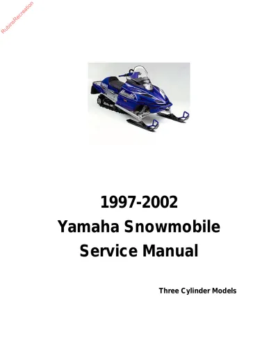 Preview: Yamaha Snowmobile Mountain Max 600, V-Max SX600, Venture VT600, VX700SX 1997–2002 Service Manual (P/N 8CH-17641-00, 8DN-17641-00)