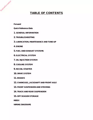 Yamaha Snowmobile Service Manual (1997-2002): Expert Maintenance & Repair Guide Preview image 2