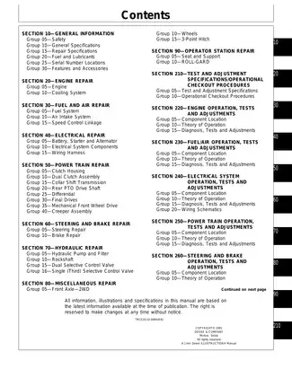 John Deere 5200, 5300, 5400 Utility tractor technical manual Preview image 3