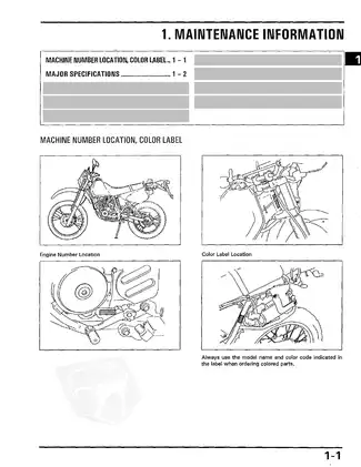 Honda XLR200R, XR200R service manual Preview image 4