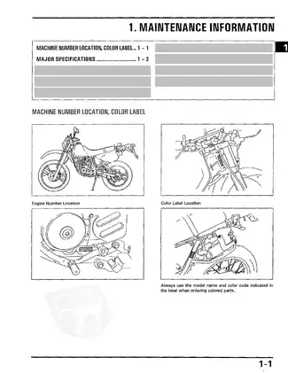 Comprehensive Service Manual for Honda XLR200 Motorcycle Preview image 4
