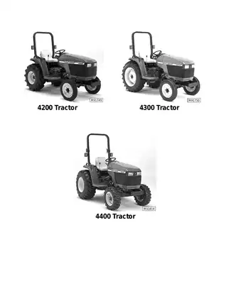 John Deere 4200, 4300, 4400 (4000 compact series) compact utility tractor Technical Manual Preview image 2