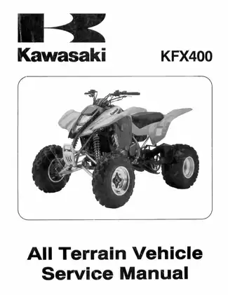 2003-2006 Kawasaki KFX400 ATV service manual Preview image 1
