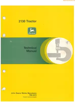 1973-1979 John Deere 2130 tractor technical manual  Preview image 1