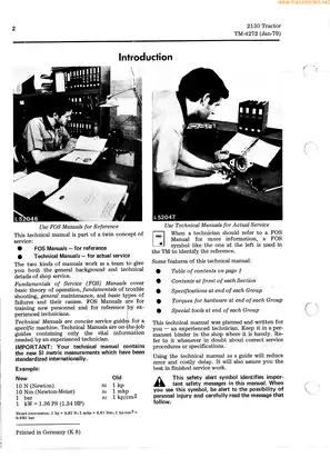 1973-1979 John Deere 2130 tractor technical manual  Preview image 4