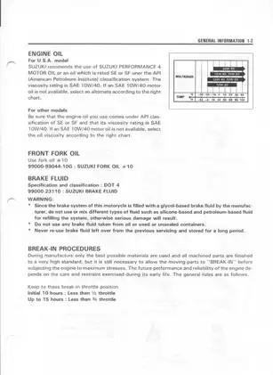 Suzuki 1990-1999 Suzuki DR350S, DR350SE service manual manual preview page 3 - thumbnail