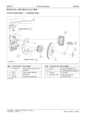 2005–2010 Ford Mustang Repair Manual (P/N TSB 07–18-1/07–18-2)