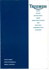 1991–2004 Triumph Trophy, Daytona, Trident, Sprint, Sport, Executive, Tiger, Speed Triple, Thunderbird, and Adventurer Service & Repair Manual – preview page 1