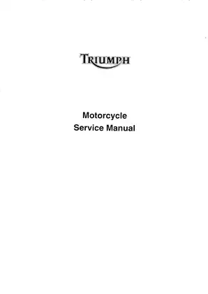 Comprehensive Triumph Motorcycle Service Manual for Trophy, Daytona, Trident, and More Preview image 3