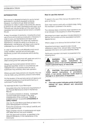 Comprehensive Triumph Motorcycle Service Manual for Trophy, Daytona, Trident, and More Preview image 5