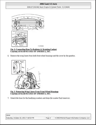 2003-2007 Saab 9-3 repair manual Preview image 2