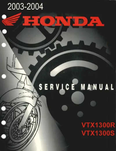 Preview: 2003–2004 Honda VTX1300R / VTX1300S Service Manual (P/N 61MEA00)