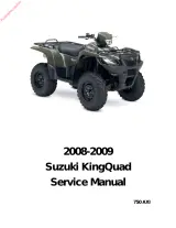 Suzuki KingQuad 750 AX ATV 2008–2009 Service Manual (P/N B831G21104001) – preview page 1