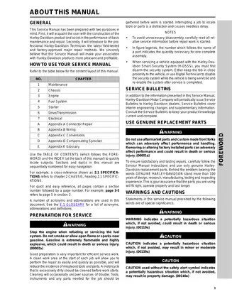 Service manual for 2008 Harley-Davidson Sportster Preview image 2