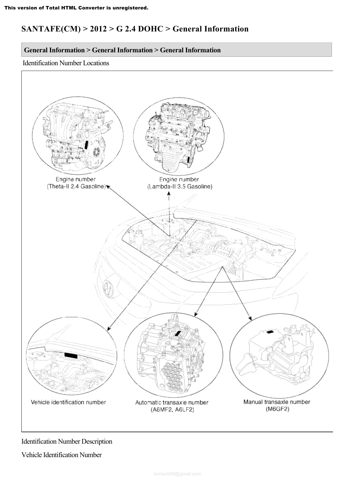 2007-2012 Hyundai Santa Fe shop manual