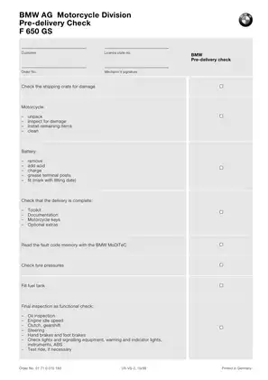 1993-2000 BMW F650 GS Funduro dual/multipurpose motorcycle repair manual Preview image 5